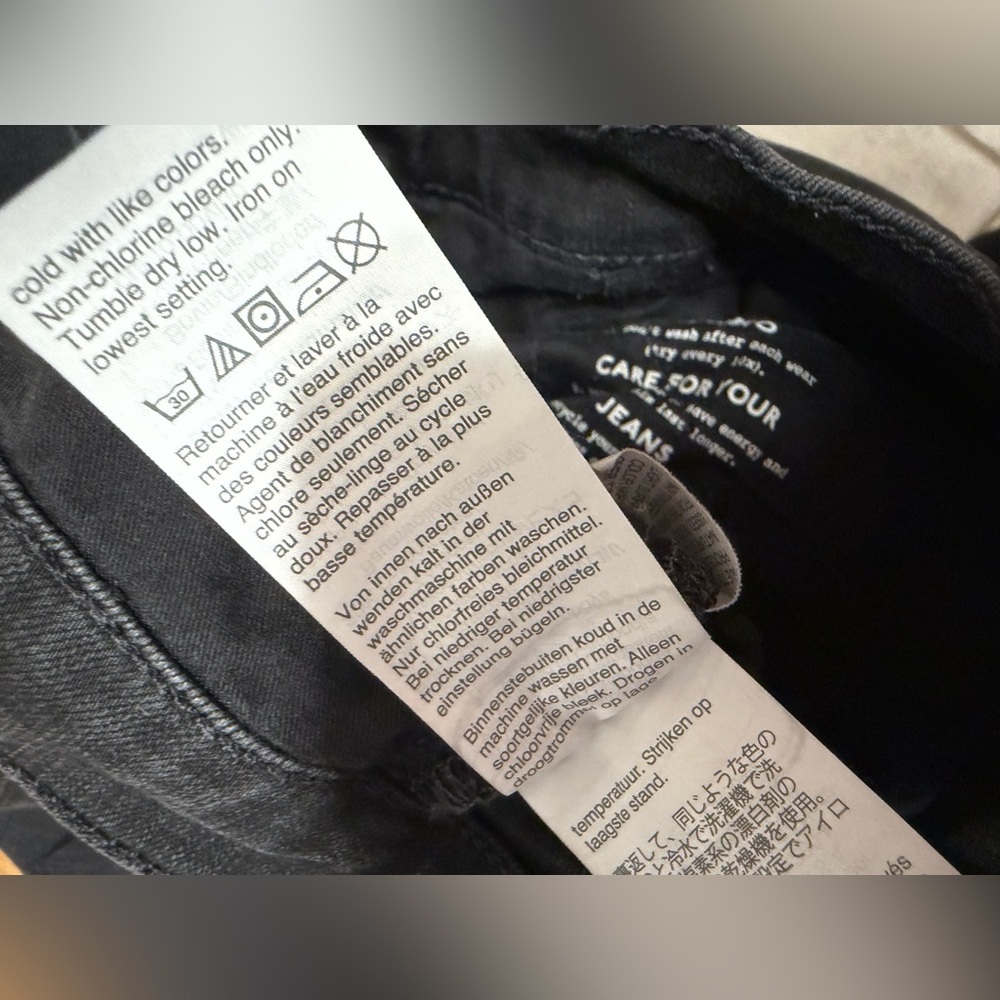 Madewell Roadtripper Skinny Jeans in Black size 31T Tall - Picture 13 of 15